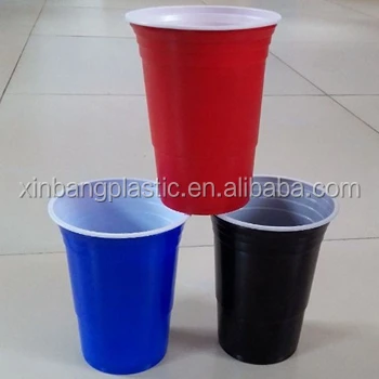 16oz Disposable Red Plastic Party Cups for Drinks Juice Beer Soda Energy Drinks-for Holiday Tumblr or Any Occasion