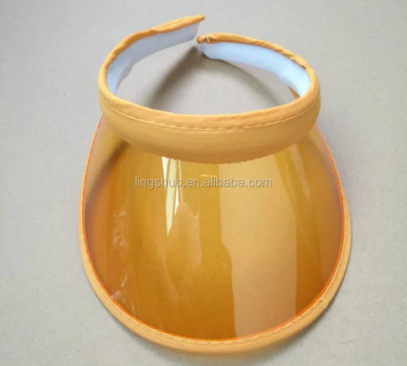 Factory product pvc plastic sun visor Vegas Dealer Golf Visor Hat Cap