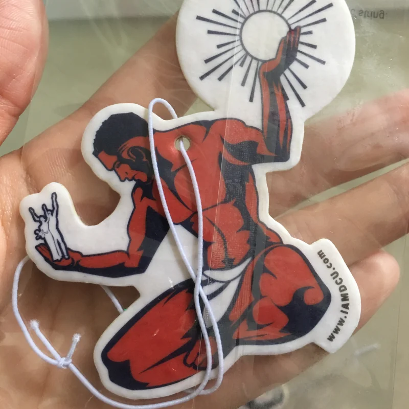 cheaper paper scented car air freshener with custom unique shape high quality perfume card