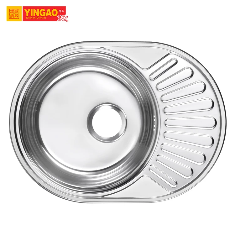 Modern Fashion Stainless Steel Wash Basin Metal Italian Kitchen Sink