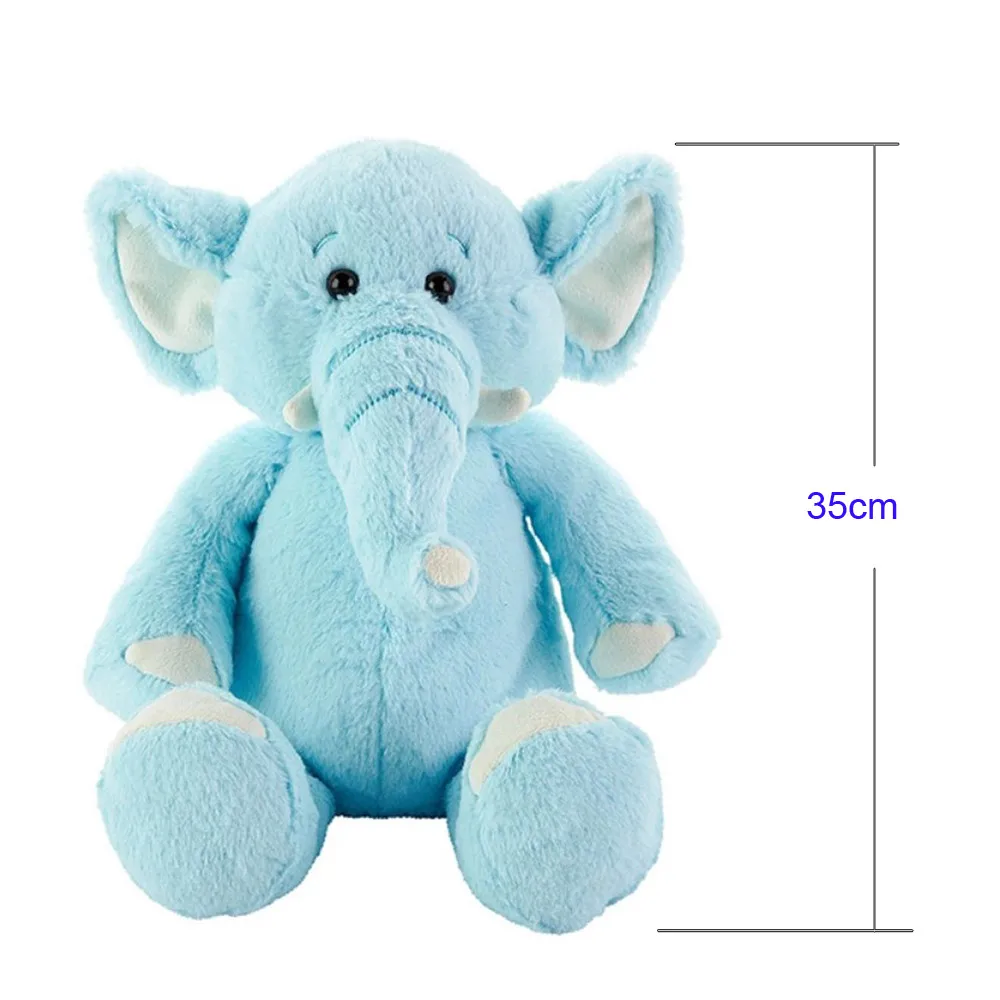 Soft toys stuffed blue elephant plush toy talking baby doll