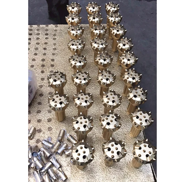 
Sanmeul Hot Sale Borehole Drill Accessories Tungsten Carbide DTH Hammer Bits of Low Air Pressure 