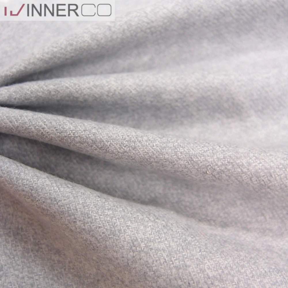 Cotton flannel solid color scarves grey melange yarn price