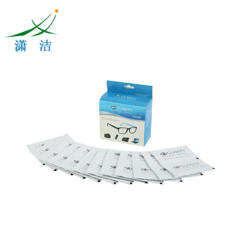 
OEM&ODM Custom Logo Pre Moistened Optical Computer/Camera/Glasses Lens Cleaning Wet Wipes 