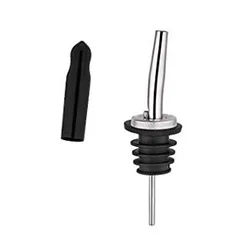 Stainless Steel Liquor Spirit Pourer Free Flow Bottle Pour Spout Stopper Olive Oil Wine Pourer