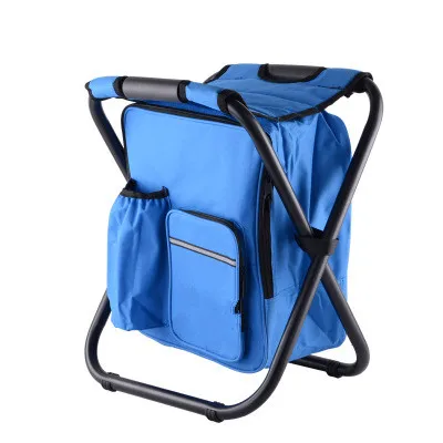 
Fishing chair with cooler bag thermal lined cooler bag for fishing camping hiking 