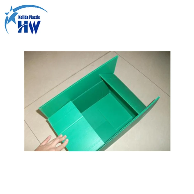 Factory antistatic  pp corrugated  storage esd box  pp folding logistic black conductive hollow board turnover big tote box