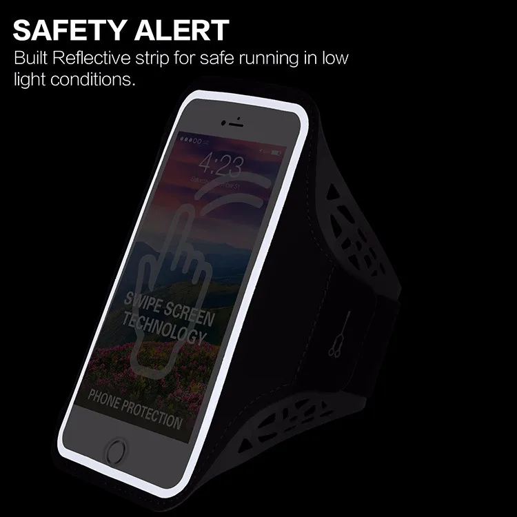 2017 High quality sports cell phone armband case for running
