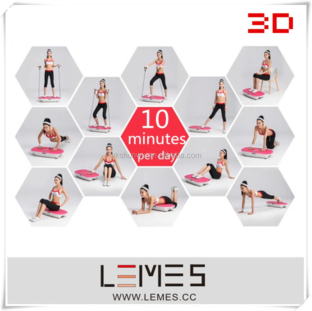 2015 3D new crazy massage / vibrating plate / home exercise machine LEMES-S008