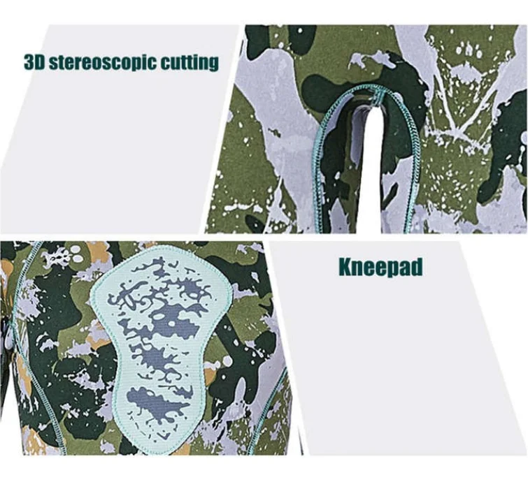 2019 new 3MM neoprene top camouflage unisex diving suit warm one-piece hunting wetsuit