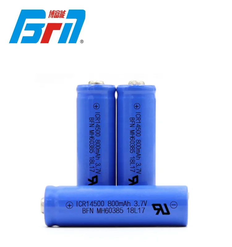 BFN 14500 800mAh 3.7V Lithium ion battery for electric toothbrush