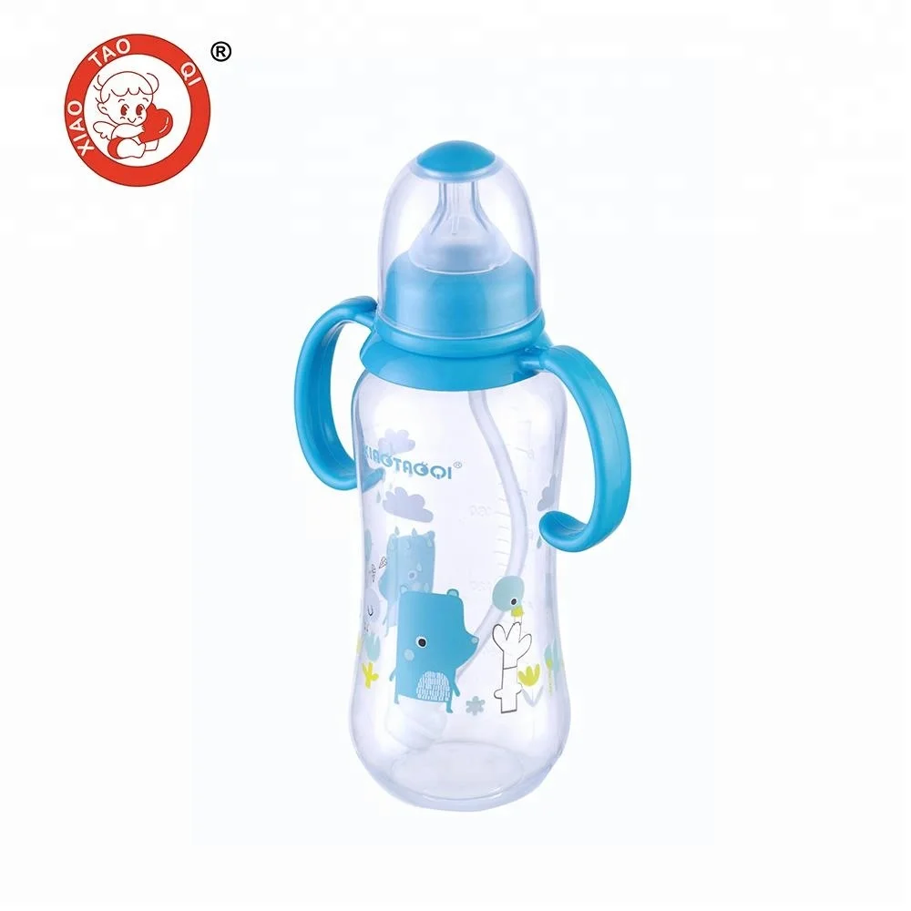Free samples bpa free pp straw baby milk drinking bottle