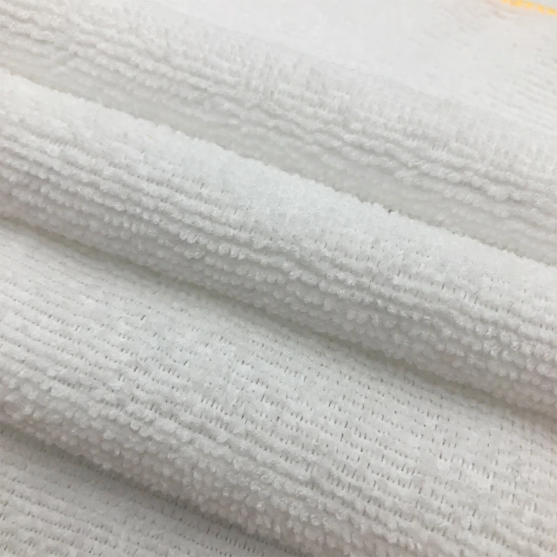 Изготовленная на заказ Экологически чистая впитывающая трикотажная ткань в рулоне 80% полиэстер 20% полиамид микрофибра махровая ткань для очистки