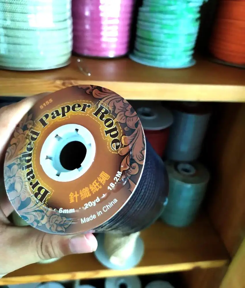 Huizhou Asunpaper new raffia yarn High Quality Eco-friendly paper yarn for gift packing box whit printing