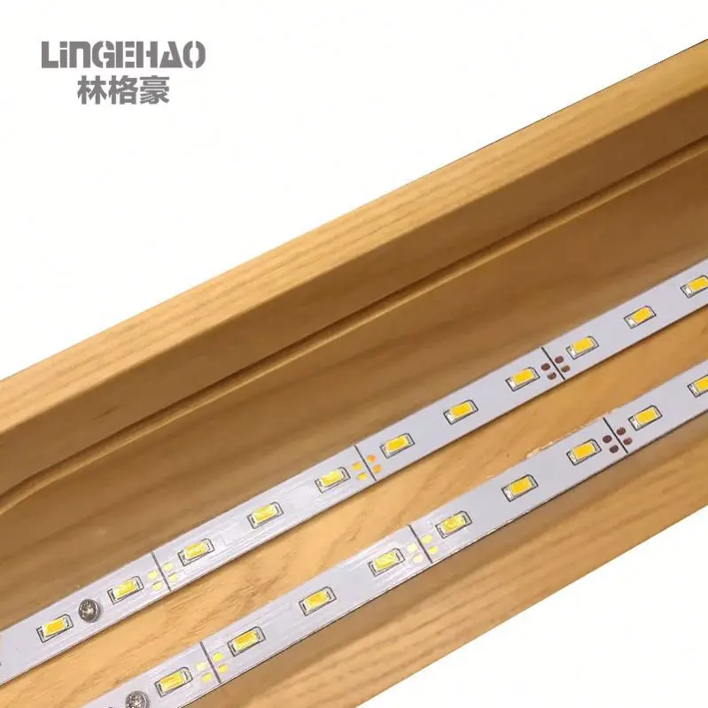 15w hanging lights Indoor decoration wooden lamp led pendent linear light