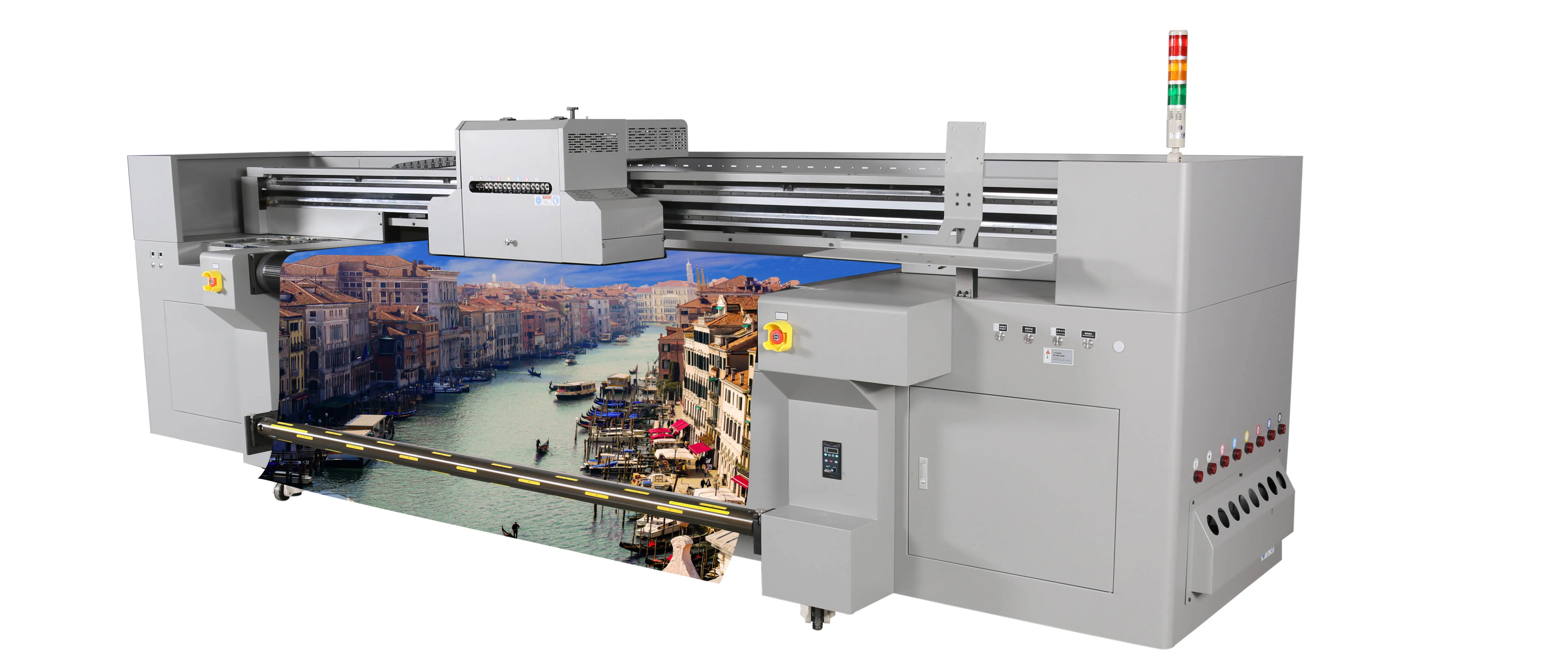 Fortune YF-2200G  Hybrid UV Printer With Roll and Flatbed System for leather printing