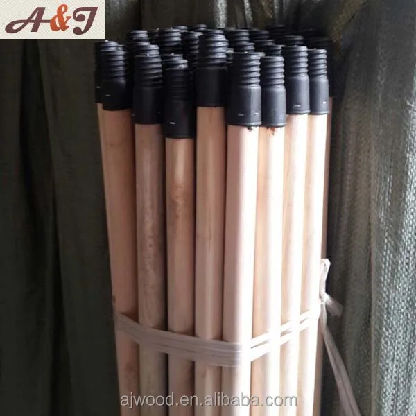 Brush wooden handle with plastic italian screw