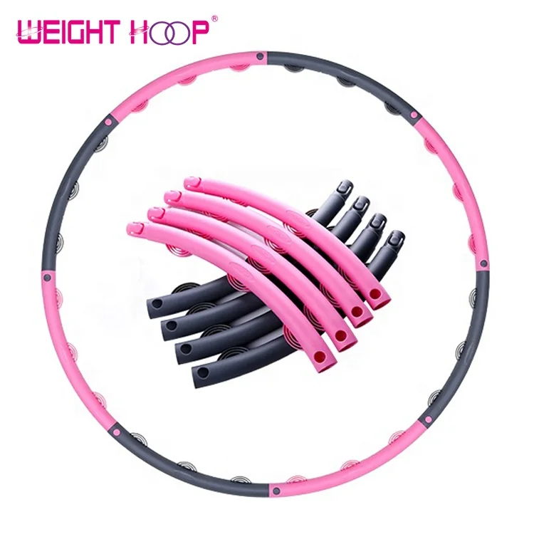 
fitness Hula hoops girl waist massage hoop ring WH002 magnet hula hoops for weight loss 