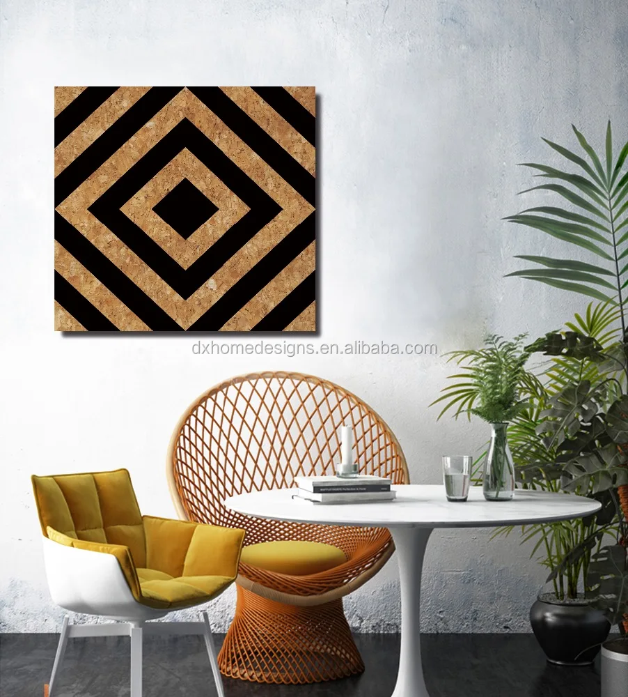 
Geometrical Pattern Printed Home Decor Wall Art Memo Board Custom Cork Board 