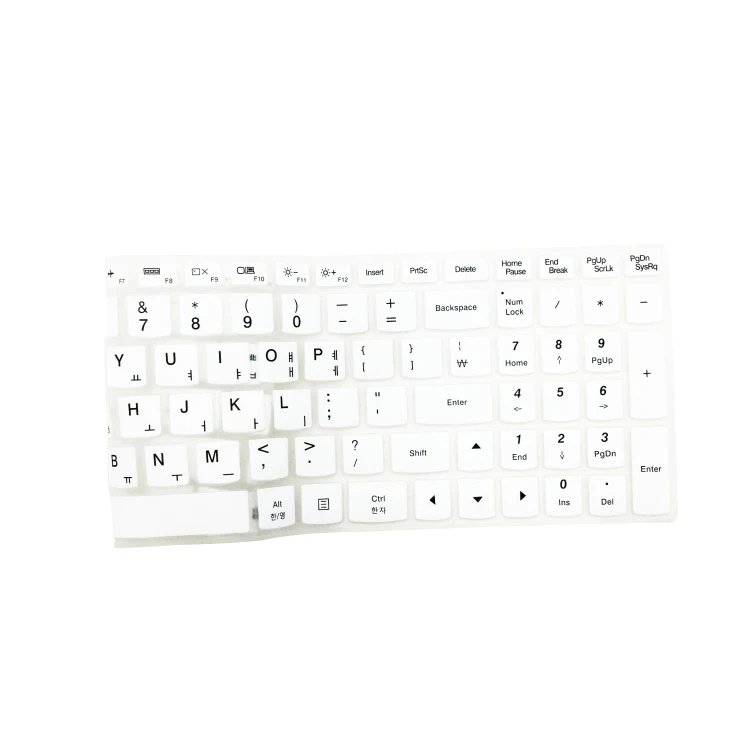 Многоязычная Силиконовая накладка на клавиатуру с корейским языком, протектор кожи для ноутбука Lenovo Z560 G50 Z570 Y570 G700 V570 B570 15 дюймов