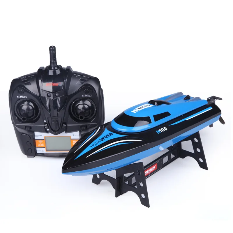 Гоночная лодка Skytech H100, 4 канала, 2,4 ГГц, 4 канала, с ЖК-экраном, рождественские игрушки, 2019