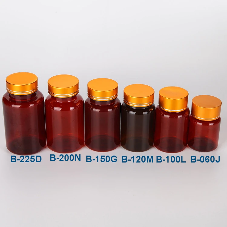 100ml empty pharmaceutical bottles, black plastic herbs container, bpa free airless supplement packaging supplier