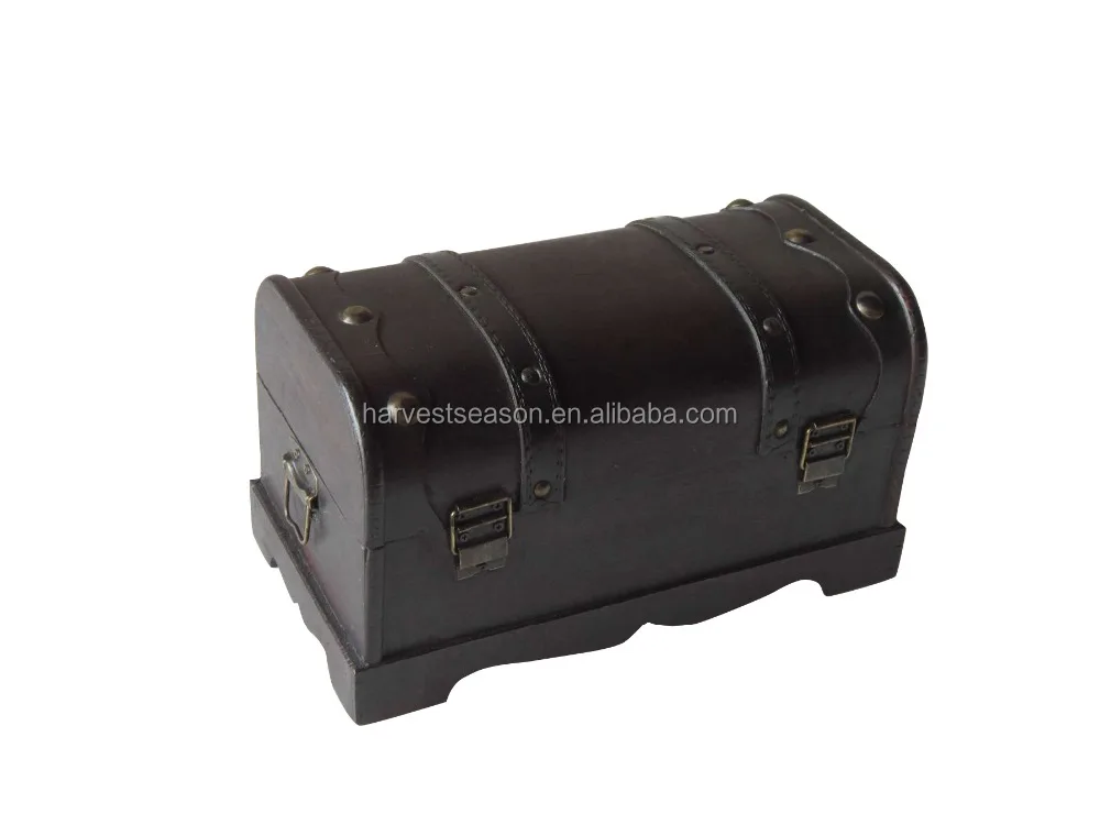 2022    wholesale  lovely vintage wooden treasure chest box