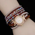 2016 New Fine Jewelry Bling Pulseira Couro Slake Deluxe Wrap Bracelet MK Women Watches Luxury Relogio