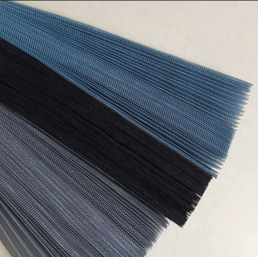 China  Manufacturer supply Grey Retractable Polyester Pleated Fly Screen Mesh for Window and Door