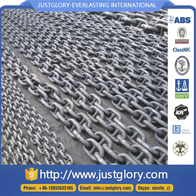 
ISO1704 Grade U2 U3 Stud Link Marine Ship Anchor Chain for Marine Ship 