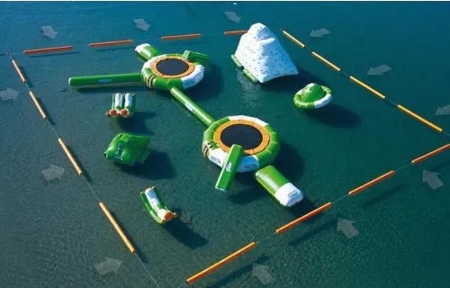Aqua Adventure Inflatable Water Sports Game Inflatable Waterpark Floating Water Obstacle