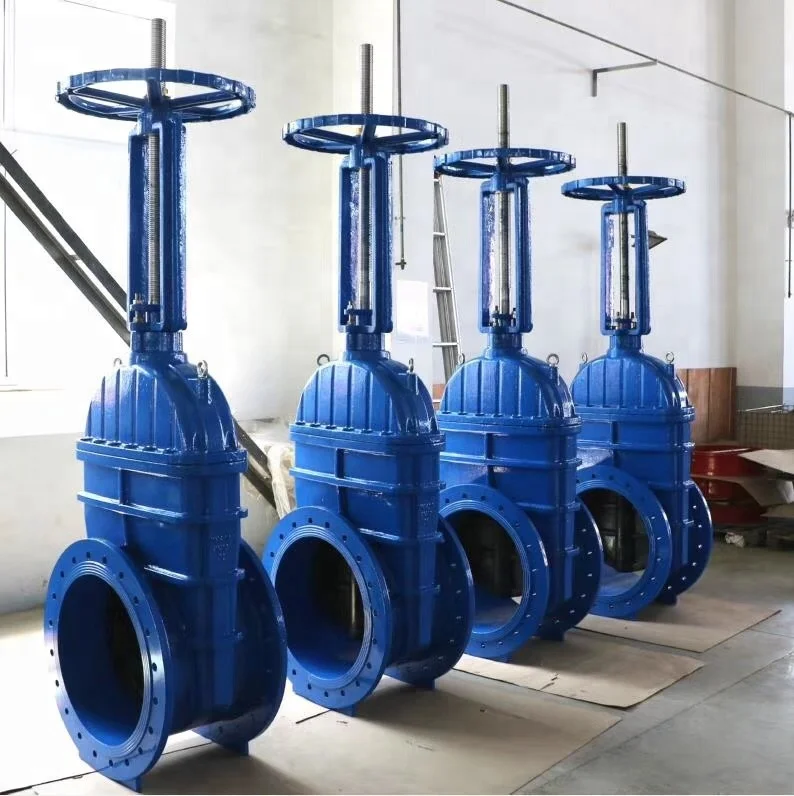 DIN 3352 f4 f5 Cast-iron  resilient seat Gate Valve