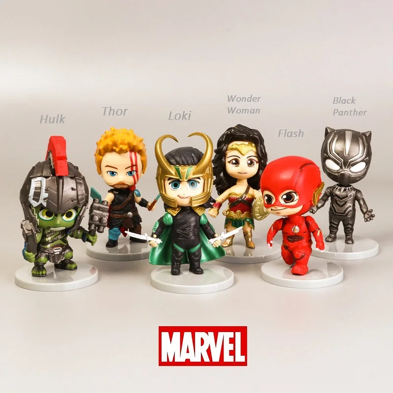 
Hotsale Marvel Superheros 3.9 inch figure toy for decoration- Wonder woman, Black Panther, Hulk 