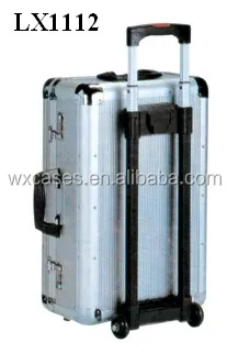 Luxury aluminum trolley case with anodised gold aluminum frame wholesales  From Nanhai,Foshan,Guangdong,China