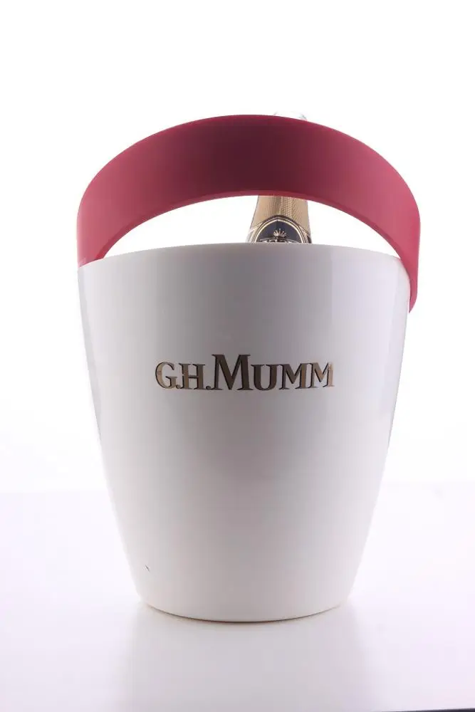 red color acrylic plastic ice bucket for champagne bottles