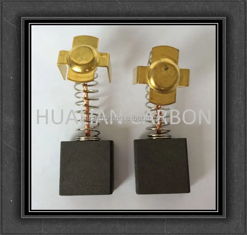 Small Smart Household Carbon Brush used of Copper Graphite with Standard Size 7x17x18.5mm/Sewing Machine Motor Carbon Brush