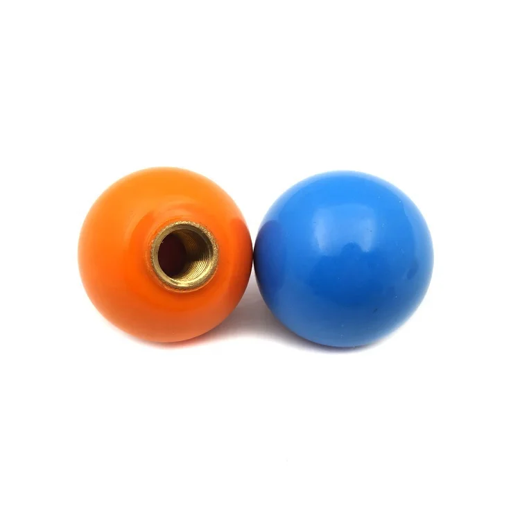 Spherical blue ball handle knob m8 thread knob