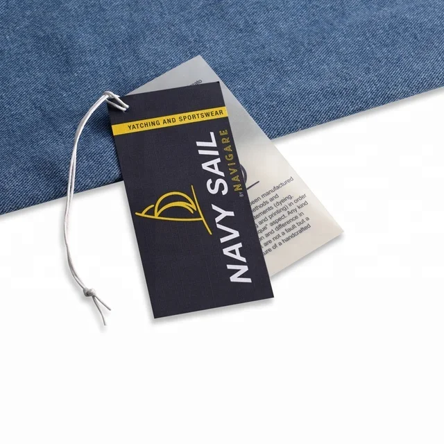 Wholesale Custom Paper Swing Garment Hang Tags For Clothing