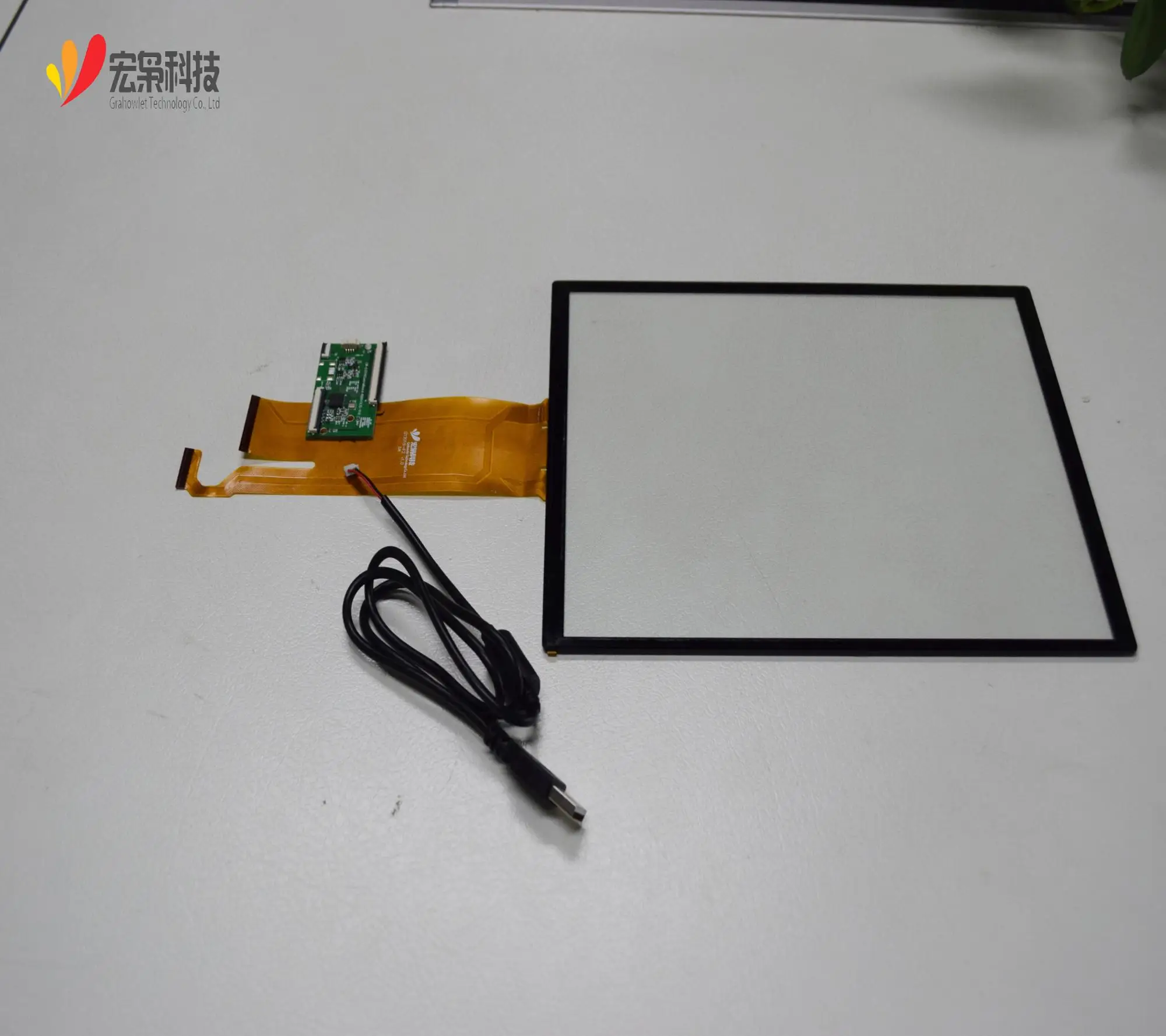 USB/IIC индивидуальные умный 12,1 дюймов чувствительный емкостный сенсорный экран со стеклом + стекло ILITEK IC