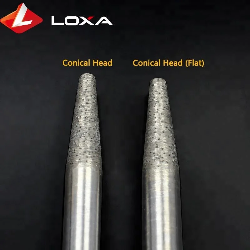 Diamond Mounted Tip Point Tool of Diamond Engraving Bits For Stone Engraving Burr