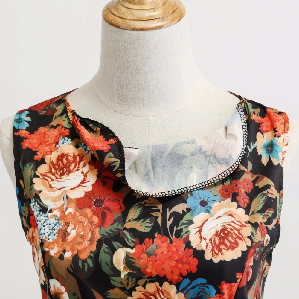 Plus Size Women Clothing Pin UP Vestidos Spring Autumn Retro Casual Party Rockabilly 50s 60s Vintage Dresses