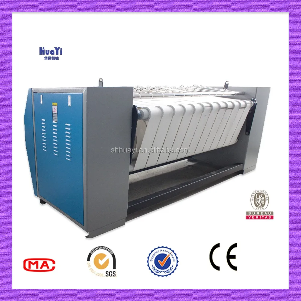 Commercial laundry flatwork ironer roller type