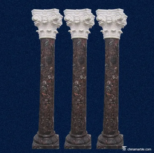 round marble pillar design/marble column roman column/stone column capital