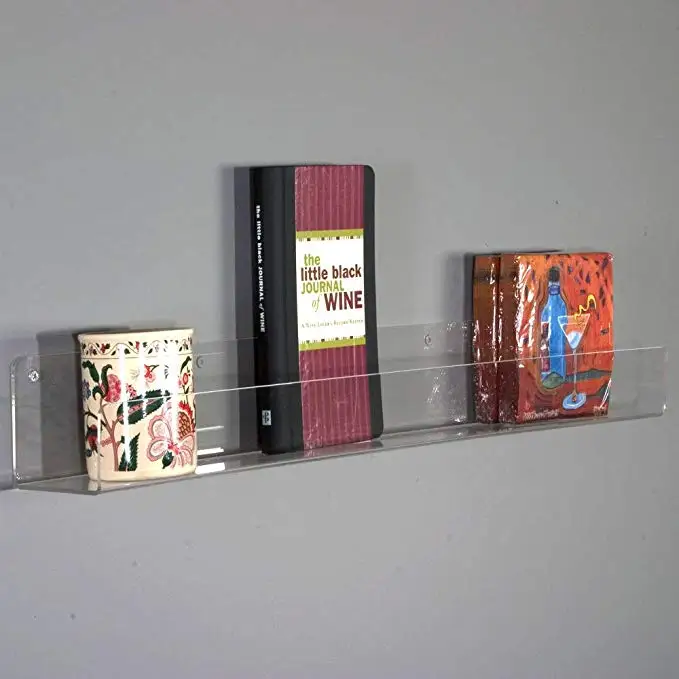 
Duty Clear Floating Shelf Wall Decor Display Bookshelf Acrylic Floating Shelves 