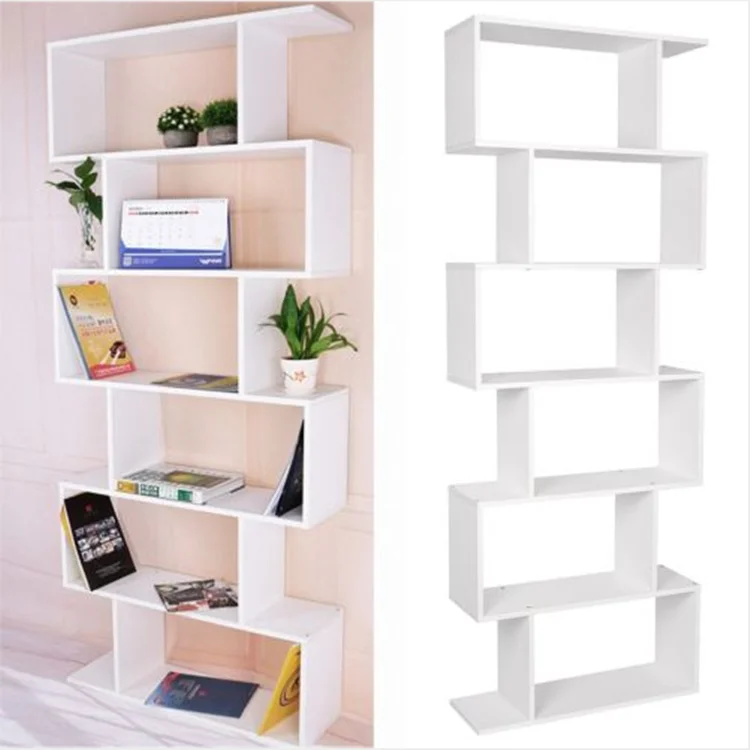 factory direct price white wooden bookshelf