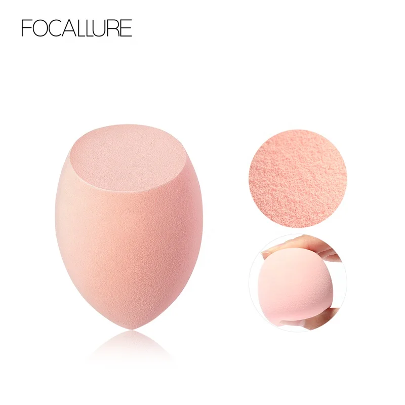 
FOCALLURE Free Shipping 2019 New Egg Shape Easy To Use Latex Free Cosmetic Make Up Sponge Puff Wholesale 