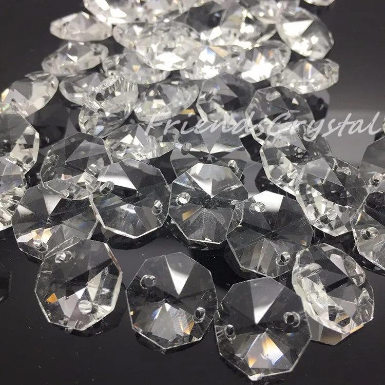 
Top Quality K9 Clear glass crystal chandelier octagon beads 
