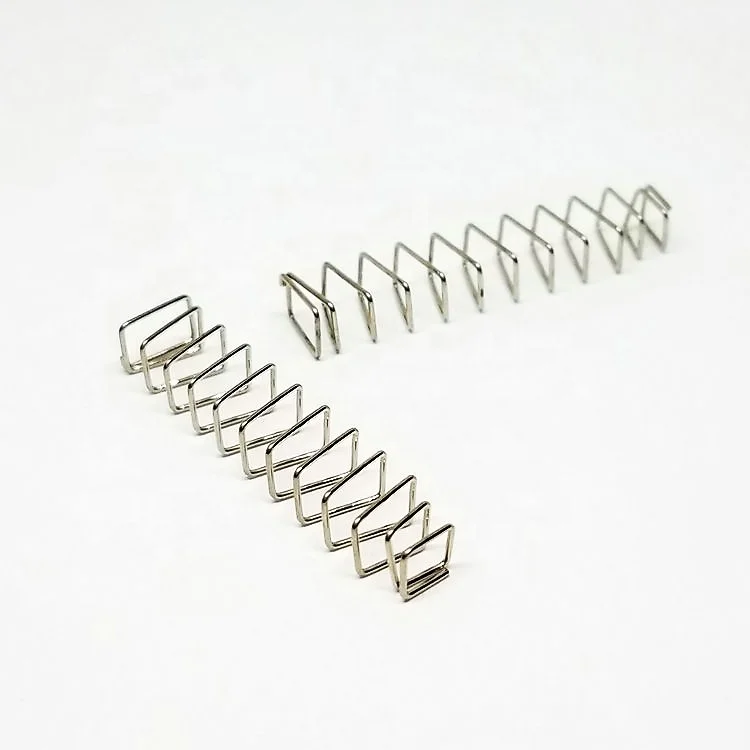 Sandingsheng customized high quality different shape coiled rectangular wire compression spring