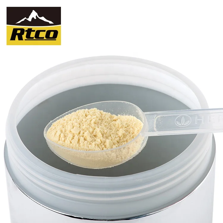 RTCO Matt Silver 16oz Protein Powder Tubs Manufacturers Custom Size Food Dietary Powder Tubs