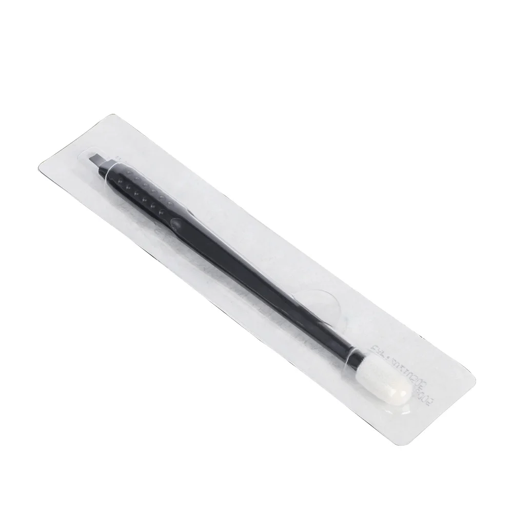 Lushcolor Permanent Makeup Black 18U Disposable Microblading Eyebrow Pen With Blister Packing